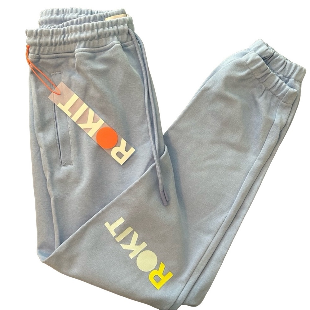 ROKIT Core Sweatpants Men’s Size Small Baby‎ Blue Streetwear Casual Comfy Fit